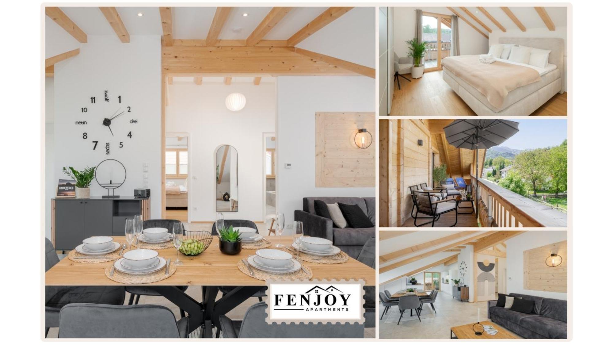 Apartment Fenjoy: Ferienapartment Mit Bergblick / Balkon / Bbq Bernau am Chiemsee